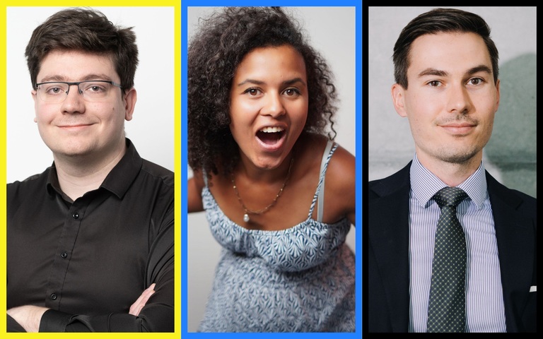 Alexander Buschner, Anna Scherer und Armin Petschner-Multari (v. l. n. r.): Drei Autoren, drei Parteien, drei Bekenntnisse – und wenig Qual