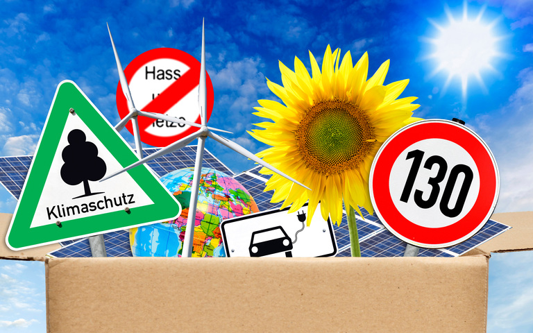 Sammelsurium grüner „Werte“