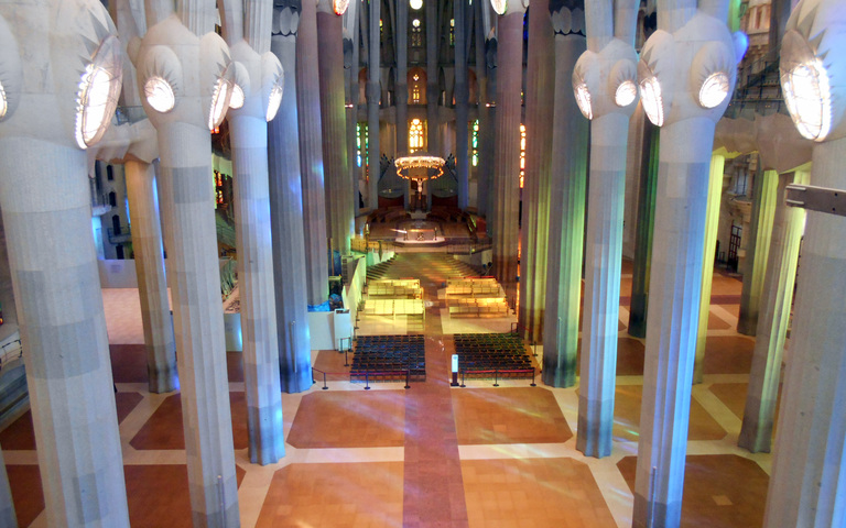 Sagrada Família, Hauptschiff mit Altar, 2017