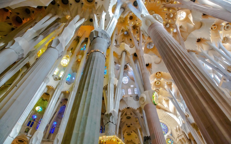 Sagrada Família, Deckengewölbe