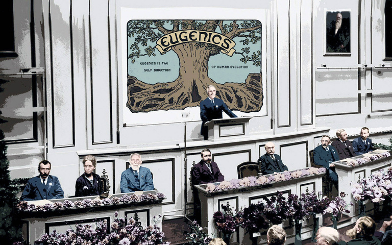 Szene aus dem Dokumentarfilm „A Dangerous Idea: Eugenics, Genetics and the American Dream“