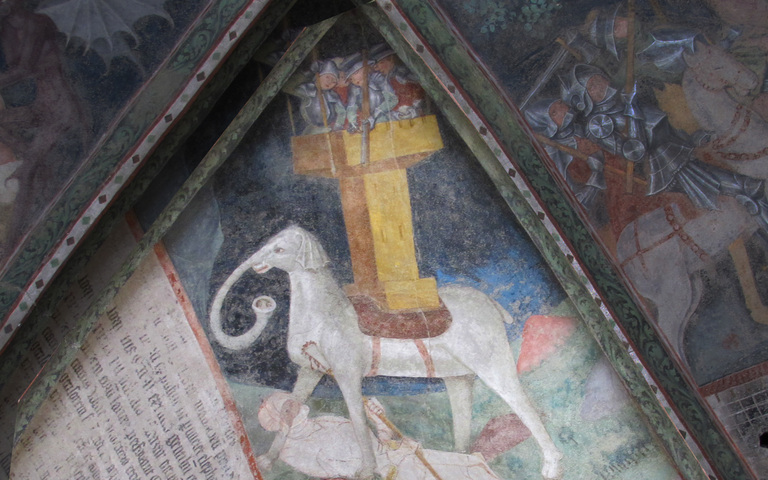 Der Pferdefant im Kreuzgang des Doms zu Brixen, Südtirol