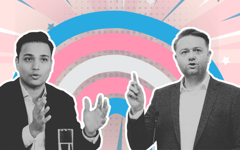 Yannick Shetty (NEOS, l.) und Mario Lindner (SPÖ)