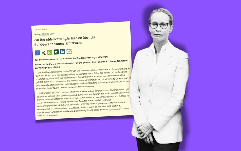 Frauke Brosius-Gersdorf und ihre Erklärung