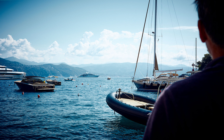 Oliver Stock Strand von Paraggi, Portofino, Ligurien, Sommer 2025