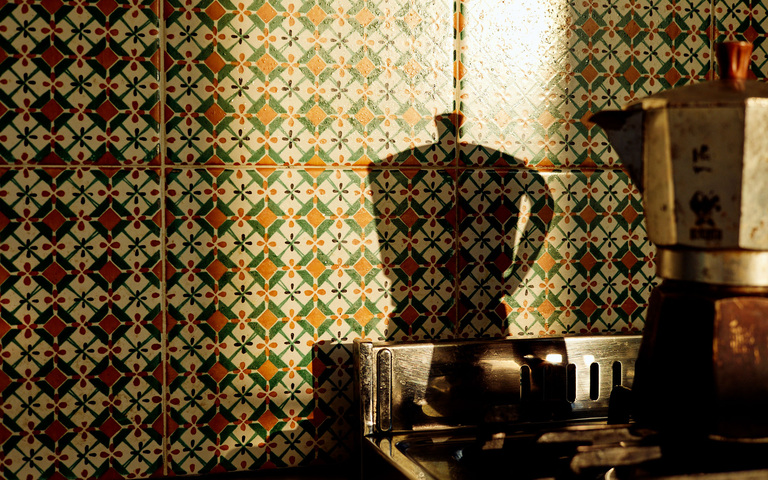 Eine simple Bialetti-Kaffeemaschine