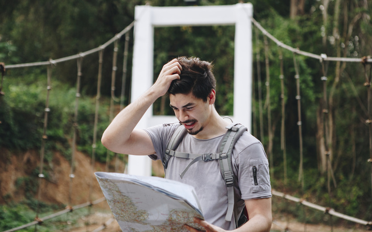 Orientierungslos auf dem Weg