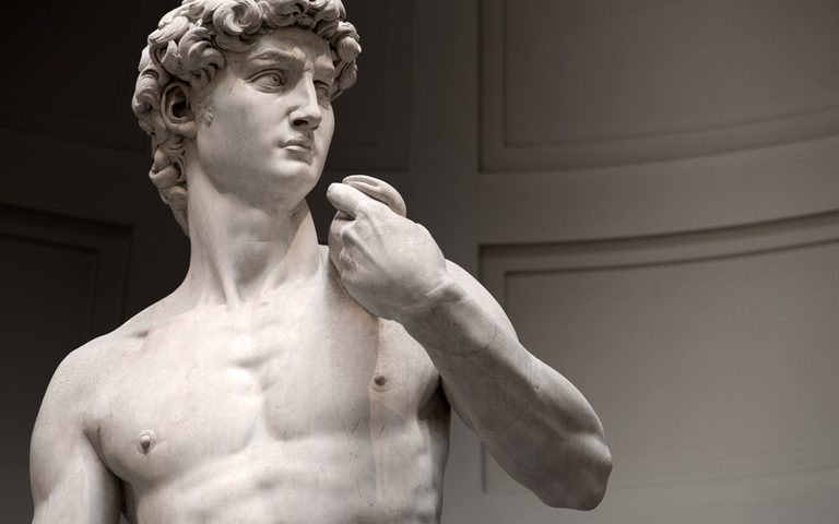 Michelangelos „David“ in der Accademia in Florenz