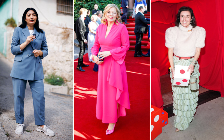 Entwicklungsministerin Reem Alabali Radovan (v.l.n.r.), Bundestagspräsidentin Julia Klöckner und Bundesforschungsministerin Dorothee Bär