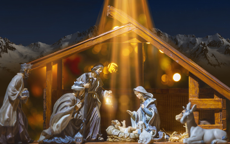Krippe: Christi Geburt ist eine Krönung