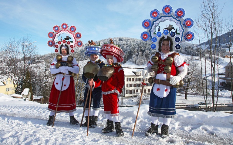 Silvesterchläuse im Appenzell an Silvester