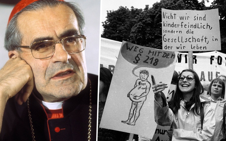 Radikale Aktivisten sorgten vor 50 Jahren dafür, dass Abtreibungen straffrei wurden: Die katholische deutsche Bischofskonferenz unter Vorsitz von Julius Kardinal Döpfner (li.) leistete damals lautstark Widerstand