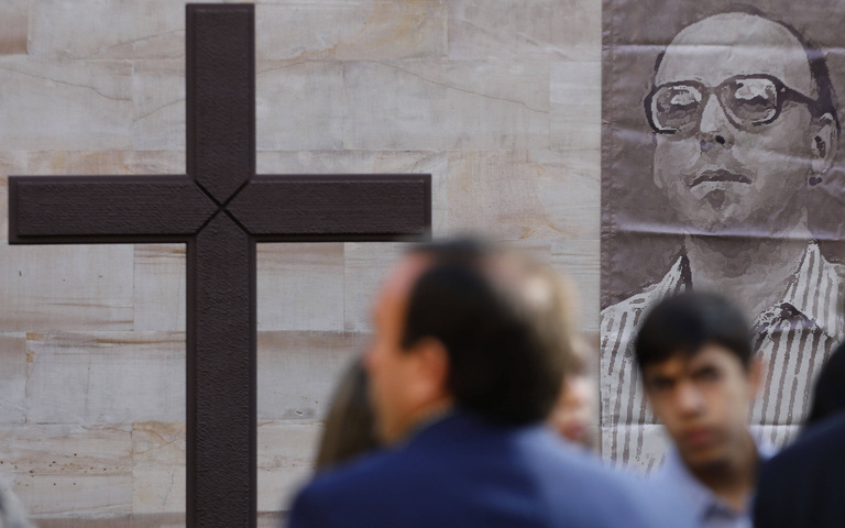 Gedenkwallfahrt zu Ehren Jaime Guzmáns an dessen Grab auf dem Hauptfriedhof von Santiago de Chile, 01.04.2023