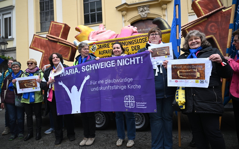 Katholikentag Würzburg, linker Protest