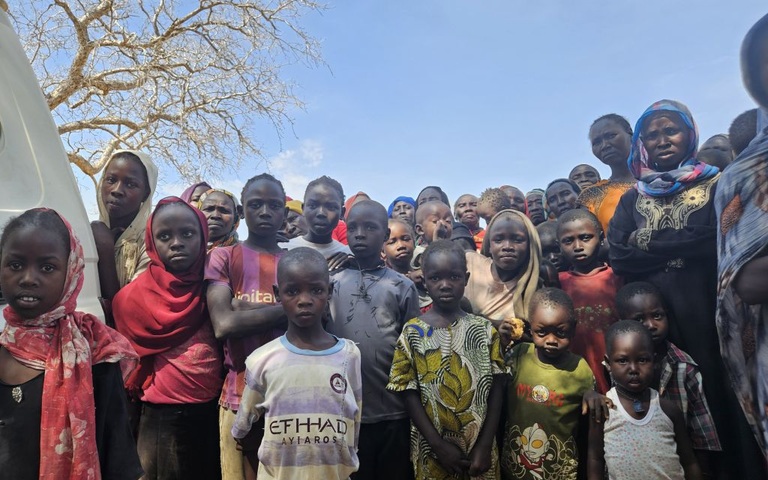 Sudanesische Bürgerkriegsflüchtlinge im Lager, 2026
