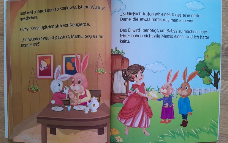 Auszug aus „Fluffy, der Wunderhase“ von Blossom Tailor