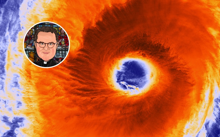 Das Auge eines massiven Sturms im Pazifischen Ozean im Jahr 2015 / Kolumnist Guido Rodheudt