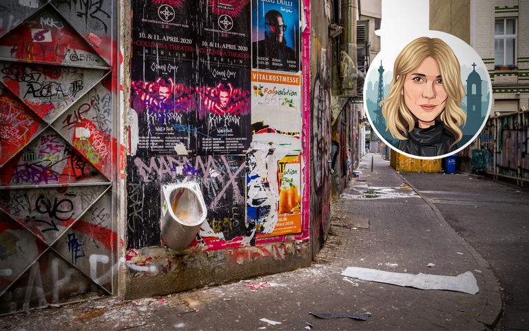 Szene am Kottbusser Tor in Berlin-Kreuzberg, Angela Richter