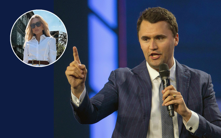 Charlie Kirk 2024 auf einer Veranstaltung von Turningpoint USA / Autorin Anabel Schunke